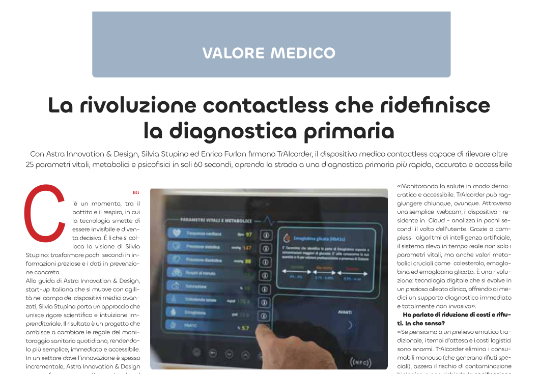 Valore Medico: Silvia Stupino racconta TrAIcorder e la salute in 60 secondi